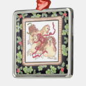 Twaalf kerstdagen metalen ornament (Links)