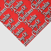 Twaalf kerstdagen tissuepapier (Detail)
