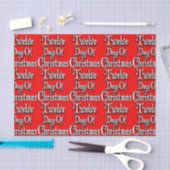 Twaalf kerstdagen tissuepapier (Craft)