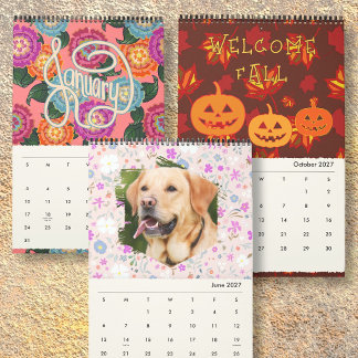 Twaalf maanden kunstwerk aangepaste gezamenlijke m kalender