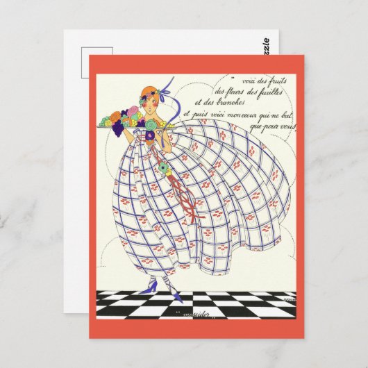 Twaalf maanden van het jaar: messidor briefkaart (Voorkant / Achterkant)