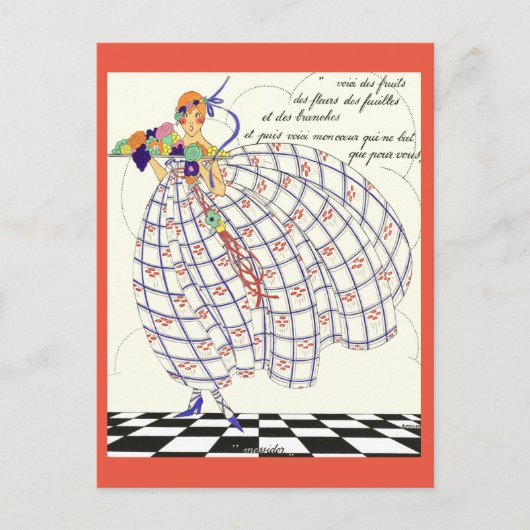 Twaalf maanden van het jaar: messidor briefkaart (Voorkant)