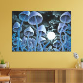 Twaalf paddo's bij volle maan canvas afdruk (Insitu (Woonkamer))