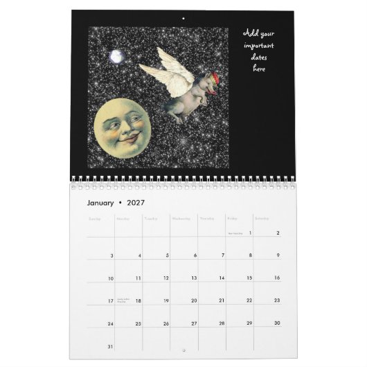 Twaalf Peculiar Months 2012 Kalender (Jan 2027)