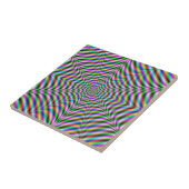 Twaalf Psychedelic Web tegel Tegeltje (Zijkant)