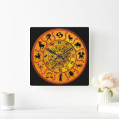 ~ Twaalf tekens van de Zodiac ~ Vierkante Klok (Huis)
