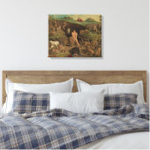 Twaalf terughoudendheid Daniel in de leeuwenkasten Canvas Afdruk (Insitu (Slaapkamer))