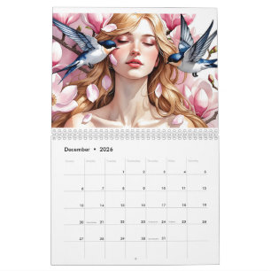 Twaalf Tinten van Haar – Waterverfkalender 2026 Kalender