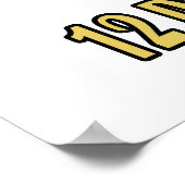 twaalf trommelaars trommelend 12e twaalfde dag poster (Hoek)