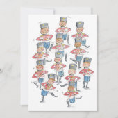 Twaalf trommelaars trommelend kaart (Voorkant)