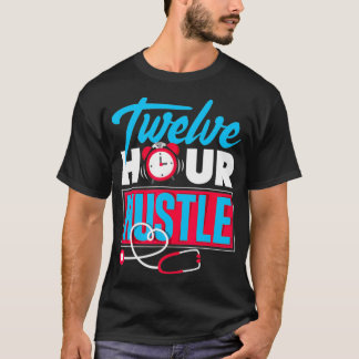 Twaalf-uurs nachtploegenarbeider t-shirt