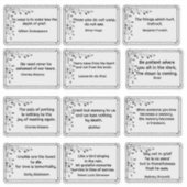 Twaalf Verdriet Citaten Botanische Hoek Lijst Teke Sticker (Voorkant)