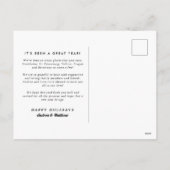 Twaalf Vierkante Fotocollage Happy Holiday Briefka Feestdagenkaart (Achterkant)