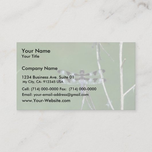 Twaalf-vlek Visitekaartje (Voorkant)