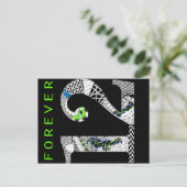 Twaalf voor altijd briefkaart (Staand voorkant)