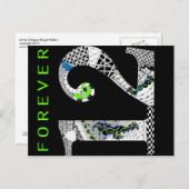 Twaalf voor altijd briefkaart (Voorkant / Achterkant)