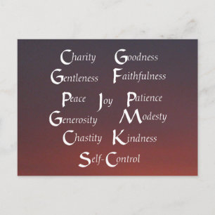 Twaalf vruchten briefkaart