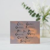 Twaalf vruchten briefkaart (Staand voorkant)