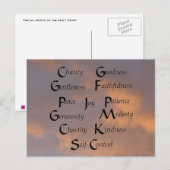 Twaalf vruchten briefkaart (Voorkant / Achterkant)