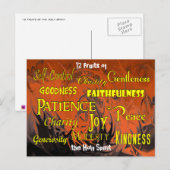 Twaalf vruchten (dansvlammen) - Briefkaart (Voorkant / Achterkant)