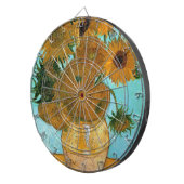 Twaalf Zonnebloemen in een Vase (stilstaand schild Dartbord (Voorkant Rechts)
