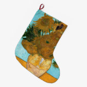 Twaalf Zonnebloemen in een Vase (stilstaand schild Grote Kerstsok (Voorkant (Hangend))