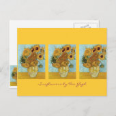 Twaalf zonnebloemen van Van Gogh Briefkaart (Voorkant / Achterkant)