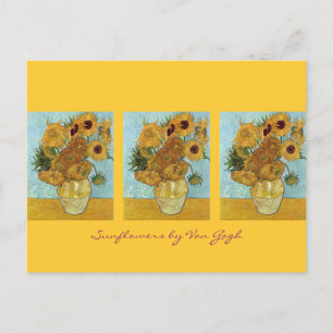 Twaalf zonnebloemen van Van Gogh Briefkaart