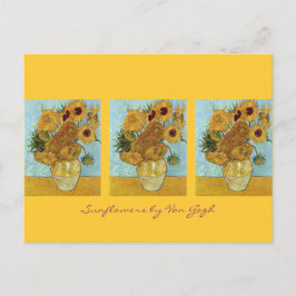 Twaalf zonnebloemen van Van Gogh Briefkaart