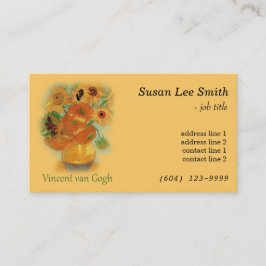 Twaalf zonnebloemen van Vincent van Gogh. Geel Visitekaartje