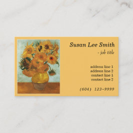 Twaalf zonnebloemen van Vincent van Gogh. Geel Visitekaartje