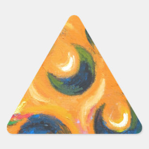 Twaalf Zwarte Halvemaan in de Oranje Hemel Sticker