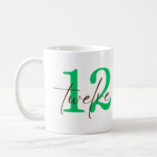 Twaalfde 12 Jaar Jubileum met Personalisatie Koffiemok