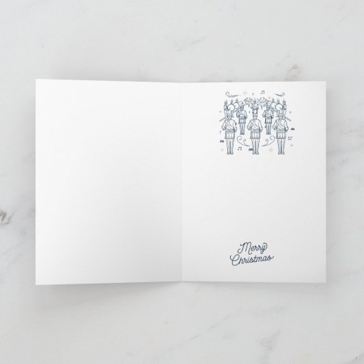 TWAALFDE DAG VAN DE KERST / Gevouwen kerst Kaart (Binnen)