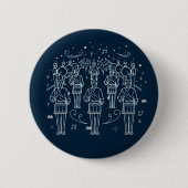 Twaalfde dag van de kerstman Button Pinback (Voorkant)