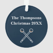 Twaalfde kerstdag Acrylornament Blue Ornament (achterkant)