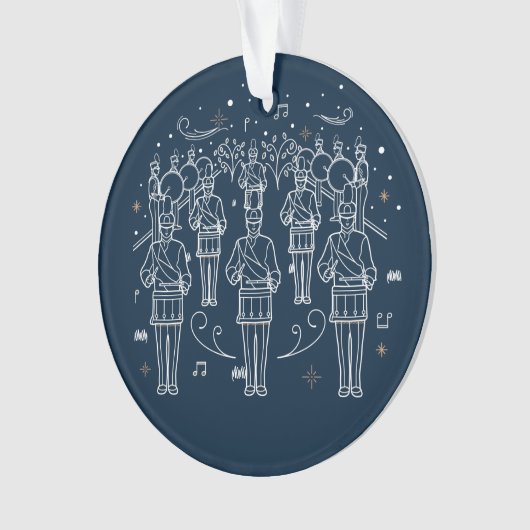 Twaalfde kerstdag Acrylornament Blue Ornament (voorkant)