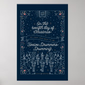 Twaalfde kerstdag Poster 24x36 (Voorkant)
