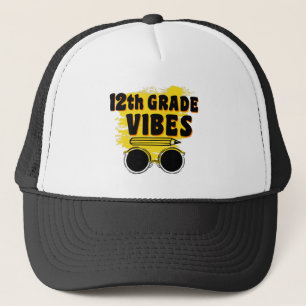 Twaalfde Klas Sfeer Shirt Terug naar School Eerste Trucker Pet