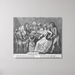 Twaalfde nacht 1794 canvas afdruk