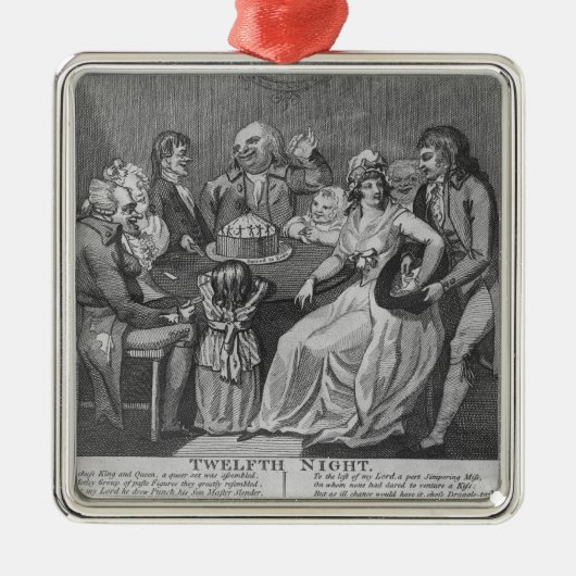 Twaalfde nacht 1794 metalen ornament (Voorkant)