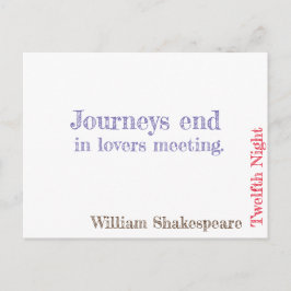 Twaalfde nacht briefkaart