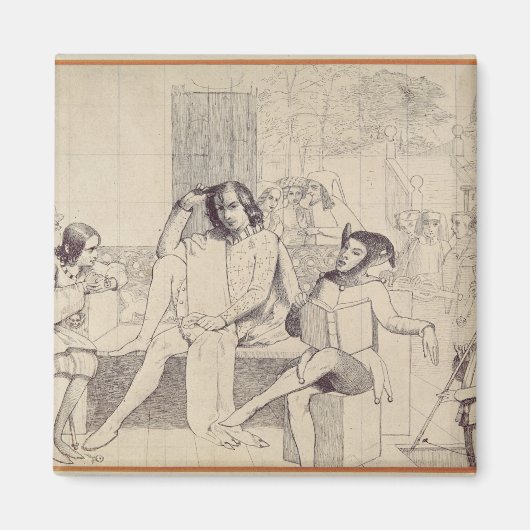 Twaalfde nacht, c.1850 magneet (Voorkant)