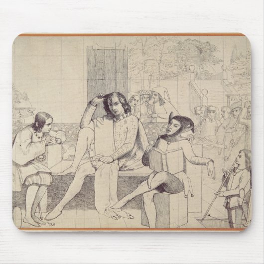 Twaalfde nacht, c.1850 muismat (Voorkant)