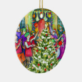 Twaalfde nacht keramisch ornament (Rechts)