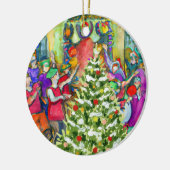 Twaalfde nacht keramisch ornament (Links)