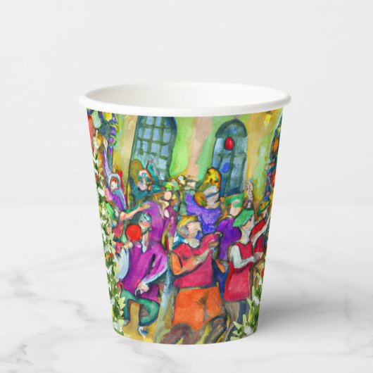 Twaalfde nacht papieren bekers (Voorkant)