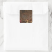Twaalfde nacht vierkante sticker (Tas)