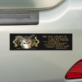 Twaalfde nachtelijke prijsopgave (Gold-versie) Bumpersticker (Op auto)