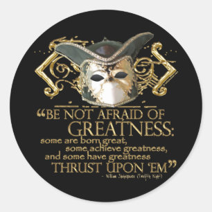 Twaalfde nachtelijke prijsopgave (Gold-versie) Ronde Sticker